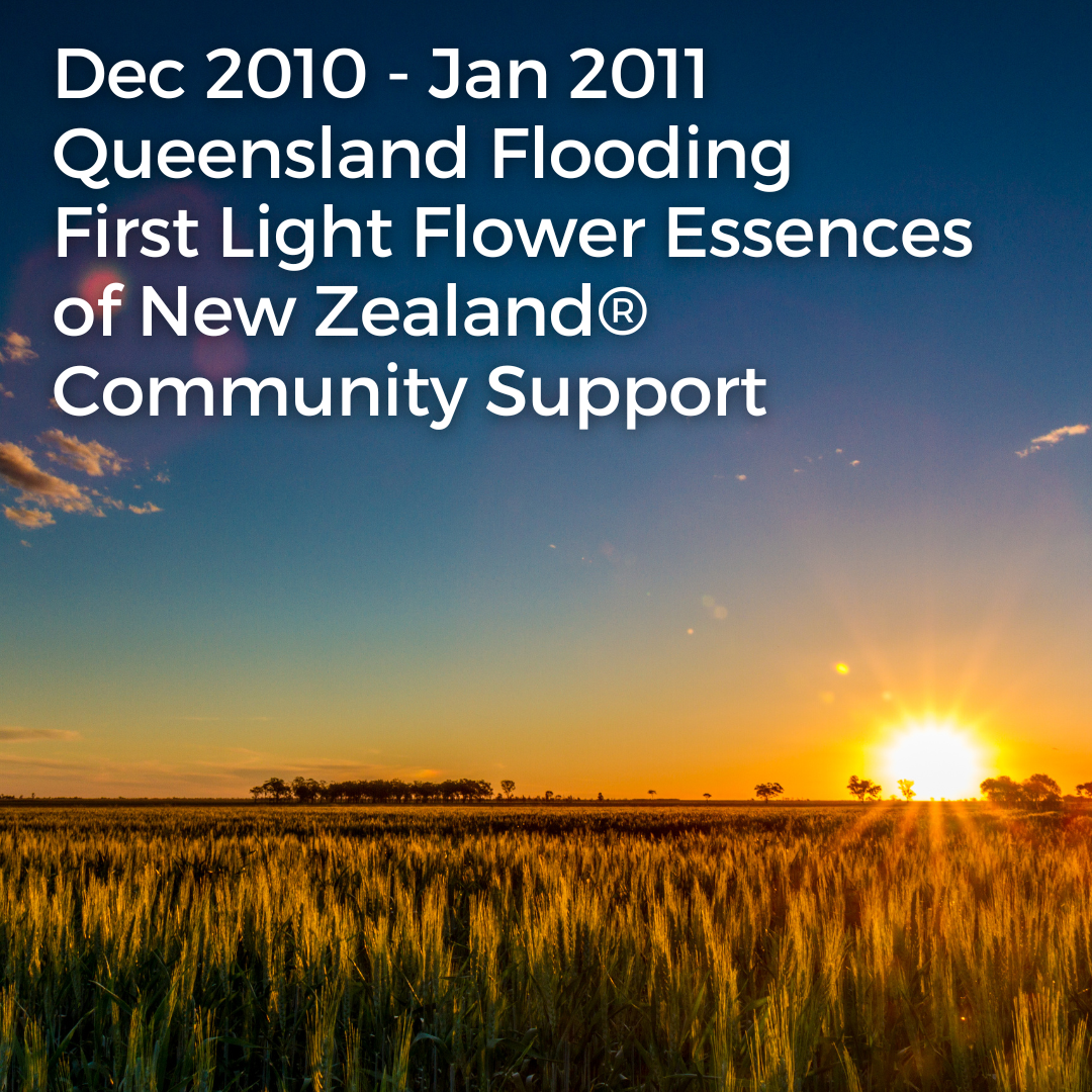 Dec 2010 - Jan 2011 Queensland Flooding - First Light Flower Essences of New Zealand® Community Support