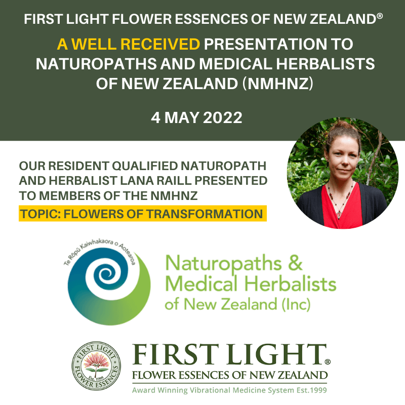 4 May 2022 - Presentation to the Members of the Naturopaths and Medical Herbalists of New Zealand (NMHNZ)
